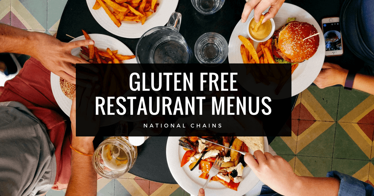 240+ Gluten Free Restaurant Menus You Must Check Out in 2018