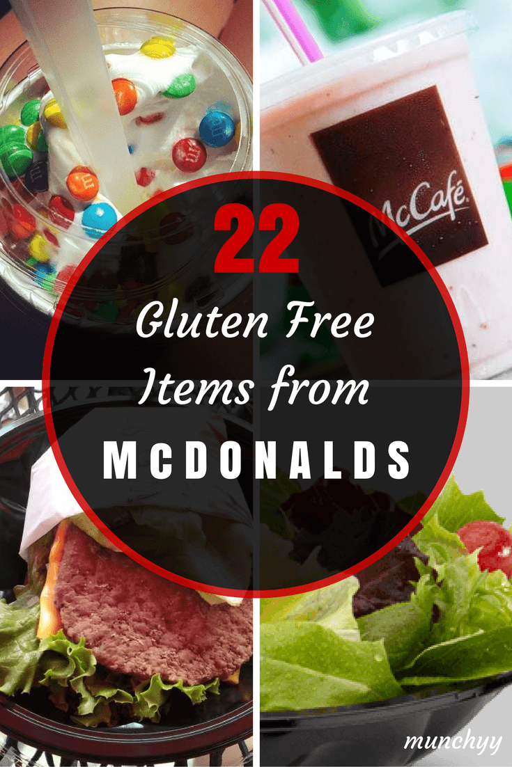 McDonald's Gluten Free Menu Options