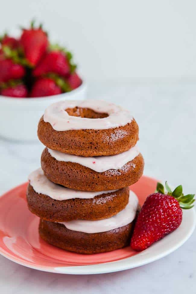 gluten free strawberry donut cake