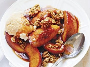 easy peach crisp fruit dessert recipe