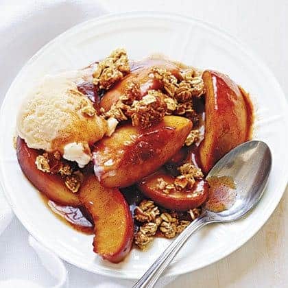 easy peach crisp fruit dessert recipe