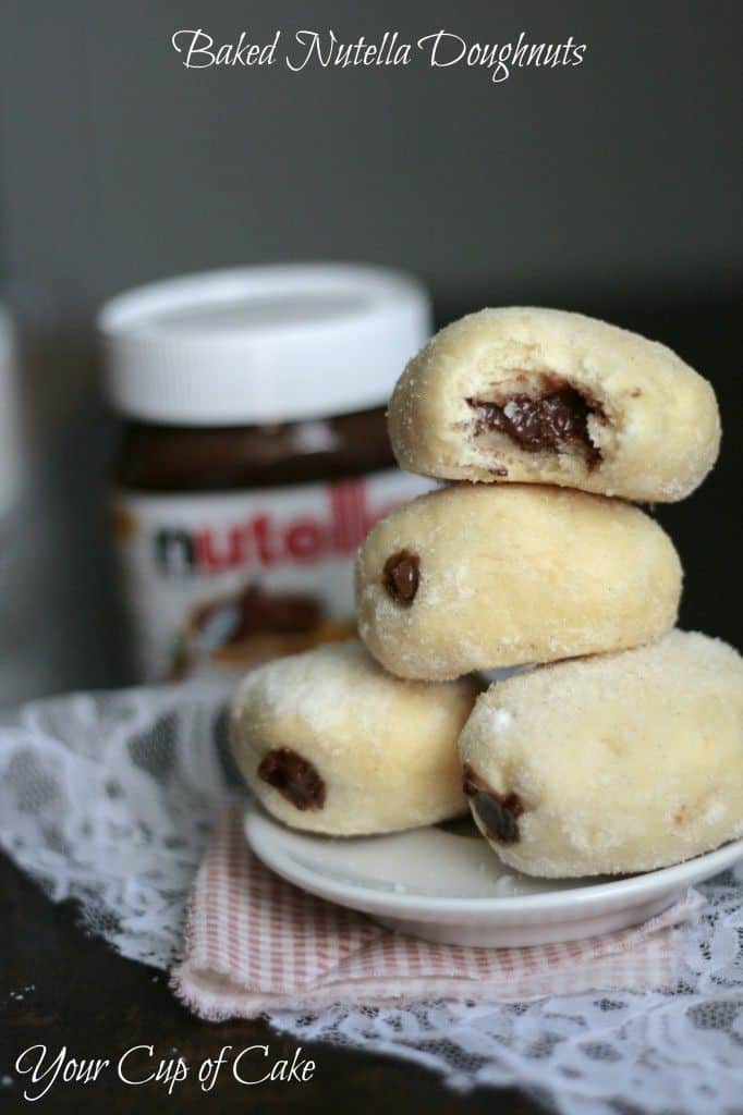 baked nutella donuts