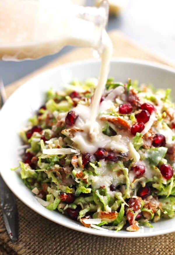 chopped bussel sprout salad