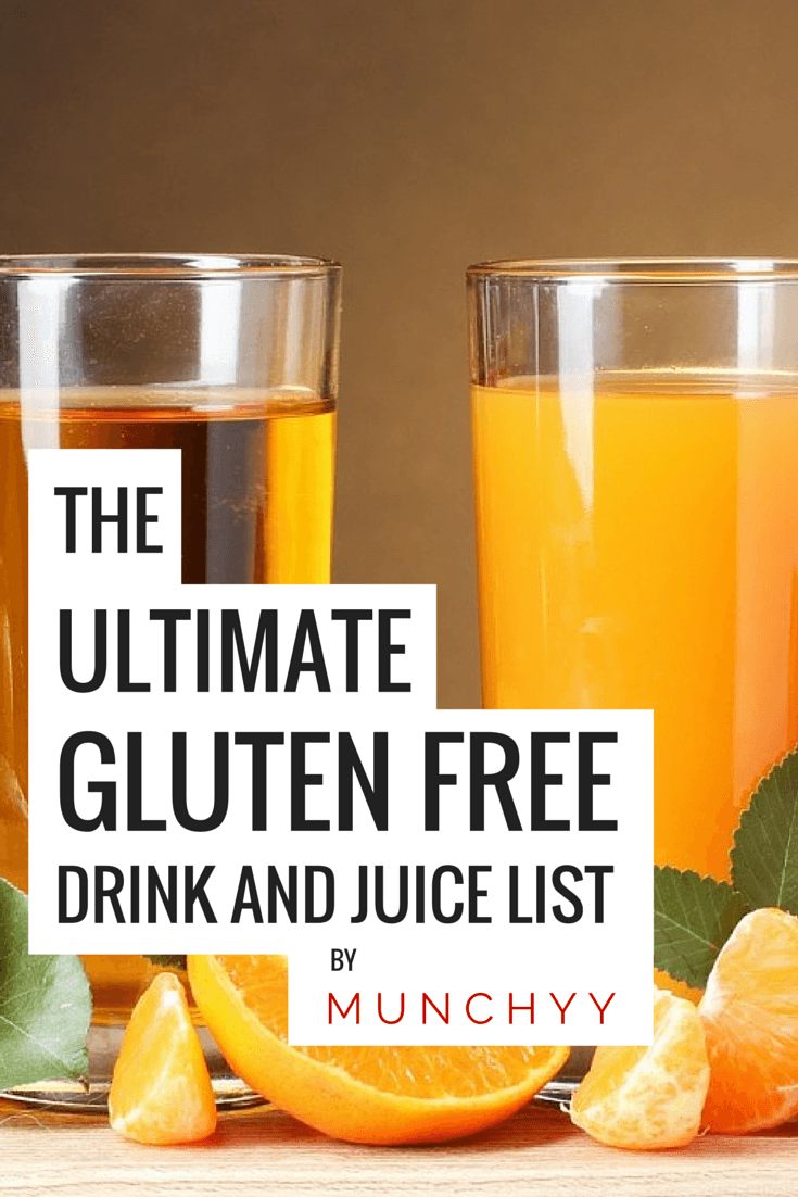 Gluten Free Drinks, Juices, and Beverages