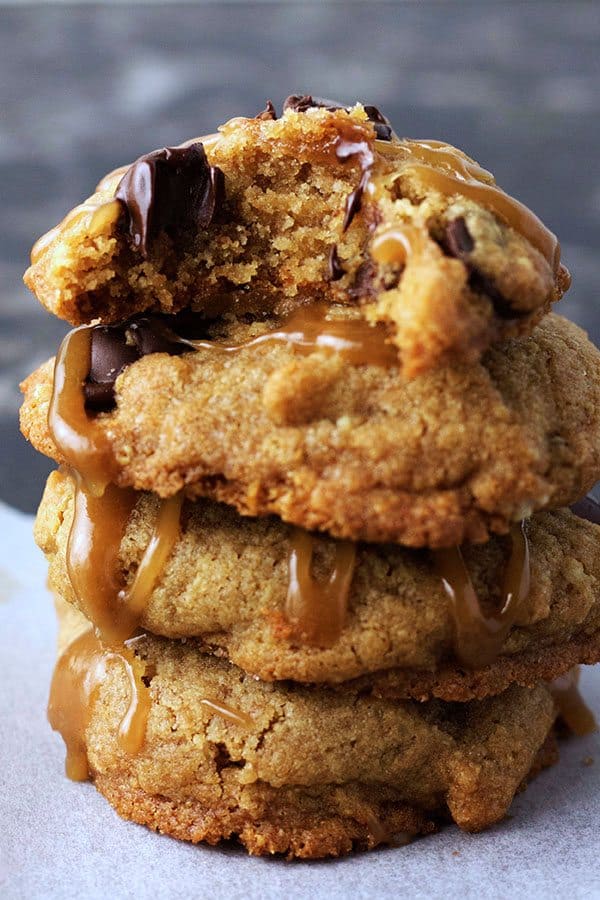 Healthy Gluten Free Salted Caramel Chocolate Chip Cookie Recipes