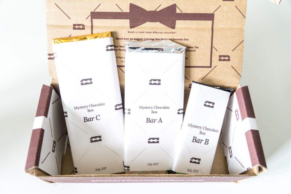 Mystery Chocolate Bars Box