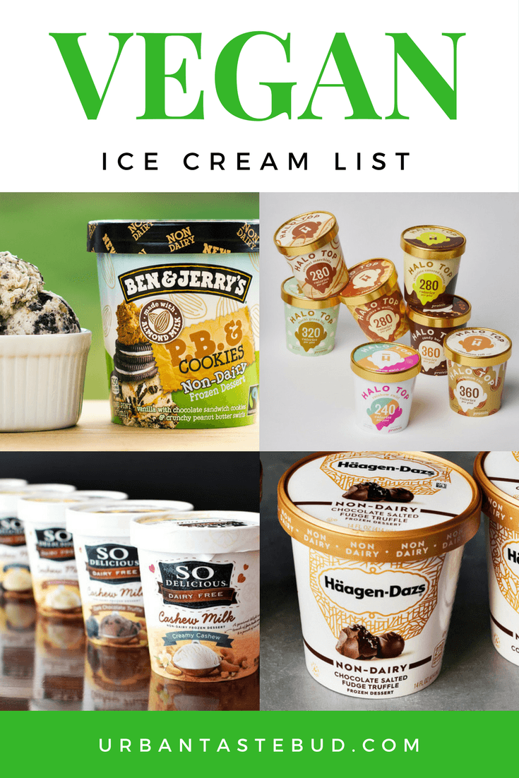 Vegan Ice Cream List (Non-Dairy, Dairy Free)