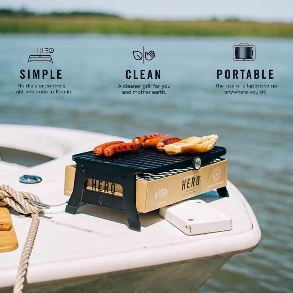 Hero Grill on a Boat